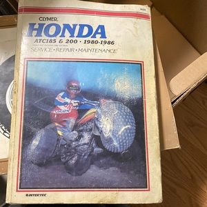 CLYMAR Honda, ACT, 185 and 200. 1980-1986 service repair maintenance book!